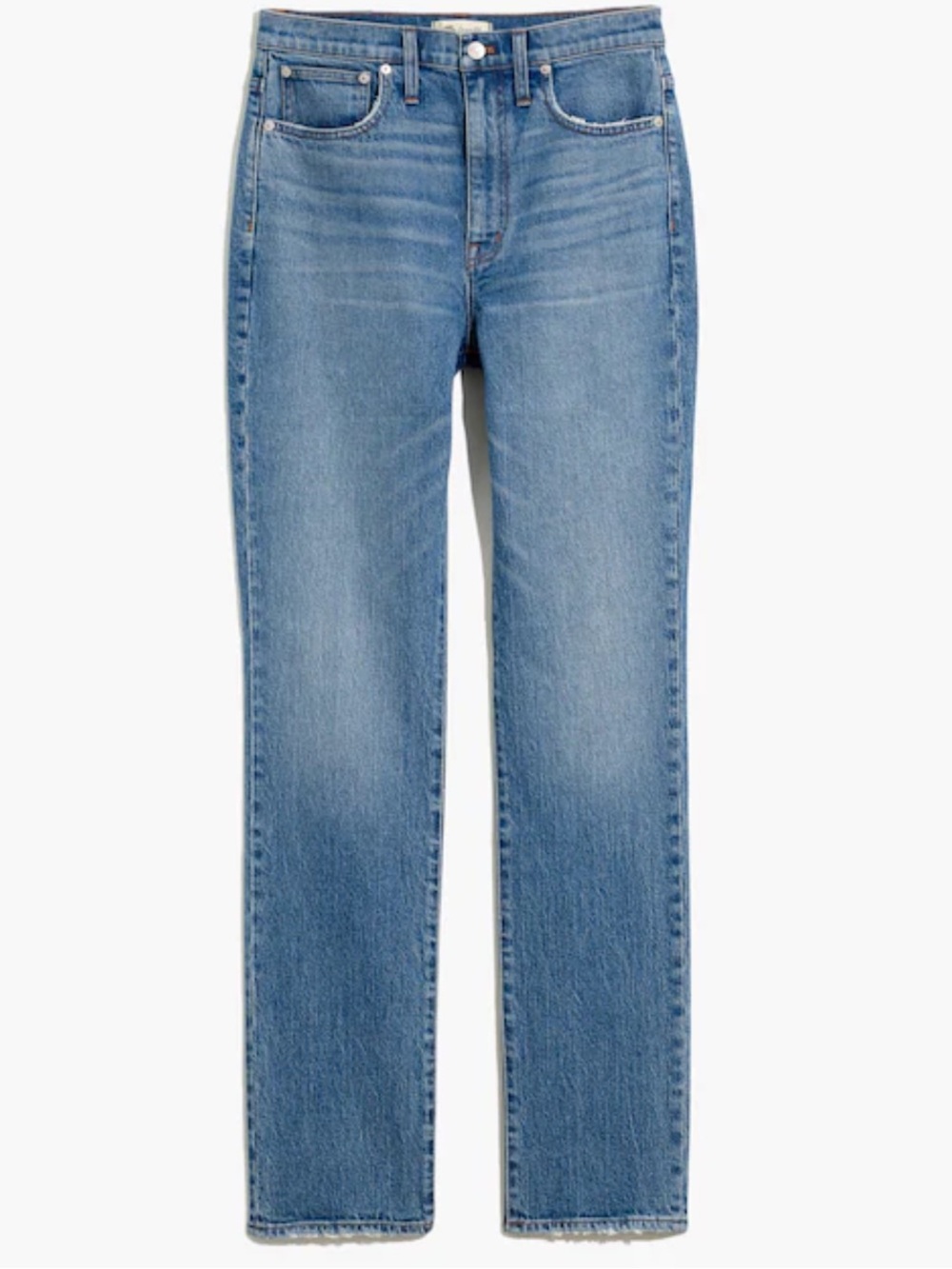 Madewell High-Rise Slim BoyJean - Light Blue Denim
